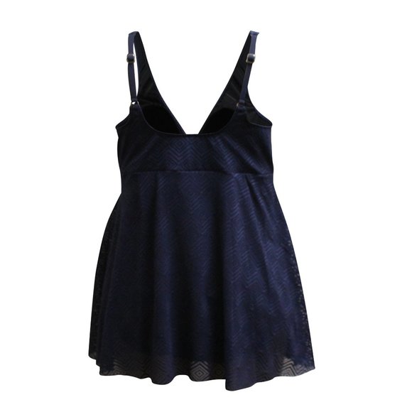 NWT Swim Solutions Flyaway Twist-Front Swimdress - Picture 5 of 6